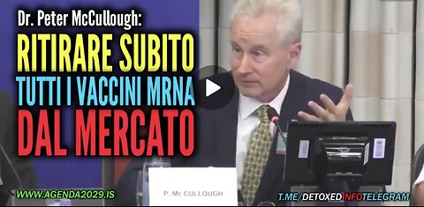 UE, VACCINI: Dr. Peter McCullough 13/9/2023, Effetti Avversi Malori Improvvisi