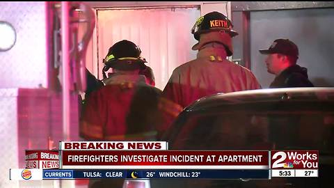 Firefighters investigate overnight apartment fire on 60th Peoria