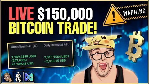 LIVE - $150,000 BTC LONG TRADE | ANALYSIS BTC ETH XRP SPX DXY