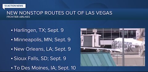 Frontier Airlines announces new flights from Las Vegas