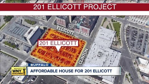 201 Ellicott project refines concept to accommodate affordable housing and food market/grocery