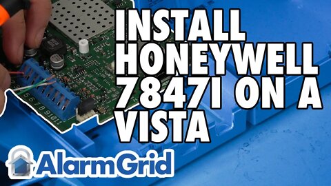 Installing a Honeywell 7847i on a VISTA P-Series Alarm Panel