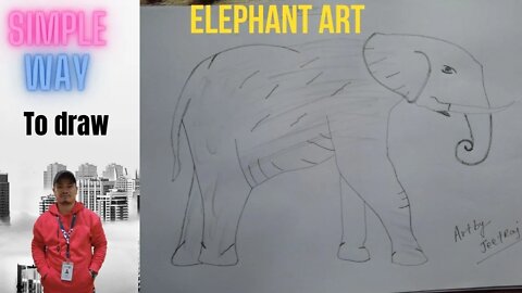 How to Draw an Elephant easy step by step in few min #JEETRAJ,SUJAN OFFICIAL