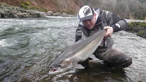 Oregon Coast Pink Worm Fishing For Steelhead