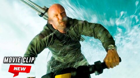 MEG 2: THE TRENCH Clip - "Jet Ski" (2023) Jason Statham