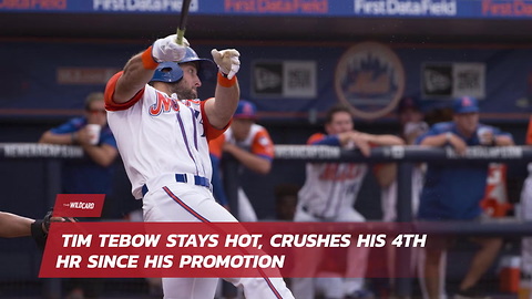 Tim Tebow Stays Hot, Crushes His 4th Hr Since His Promotion