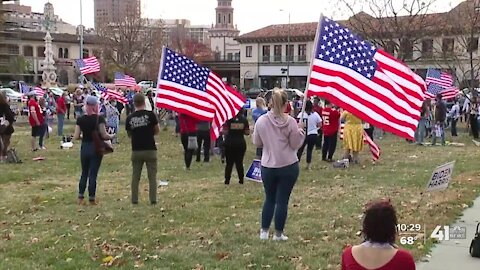 Biden, Harris supporters continue celebrations in KCMO