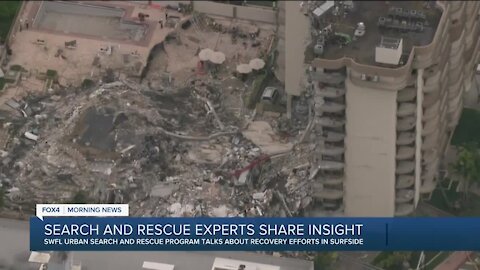 Search and rescue experts talk about recovery efforts in Surfside