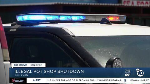 Chula Vista Police close illegal pot shops