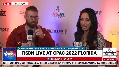 GETTR Senior VP of Marketing Kaelan Dorr Full Interview with RSBN's own Grace Saldana at CPAC 2022 in Orlando