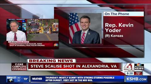 Rep. Kevin Yoder speaks about shooting at congressional baseball practice