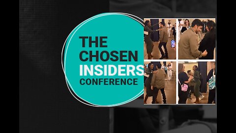 Paras Patel at the Chosen Insiders Con dances happy with Amber Williams and other beautiful ladies