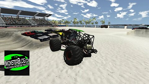 Monster Truck at the Beach BeamNG.Drive Monster Jam #BeamNGDriveMonsterJam