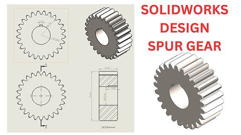 Design Of Spur Gear with Equation in SolidWorks