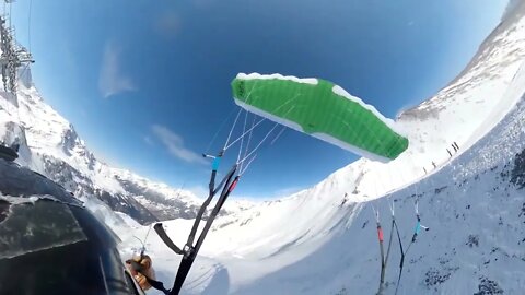 Valfrejus speedriding : soaring & barrels-8