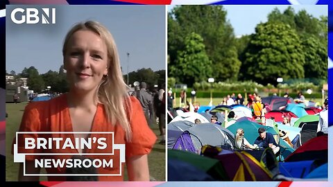 Brits queue for HOURS for chance to get into Wimbledon - 'Is there anything MORE British?'