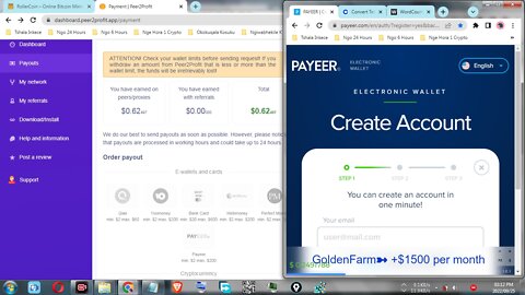 How To Make Money By Mining Free Cash Online At Peer2Profit And Instant Withdraw At Payeer