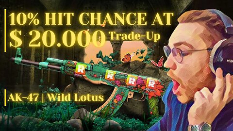 ohnePixel Reacts | #1 AK-47 Wild Lotus Trade-Up | 0.0000.. Float | 10% Chance