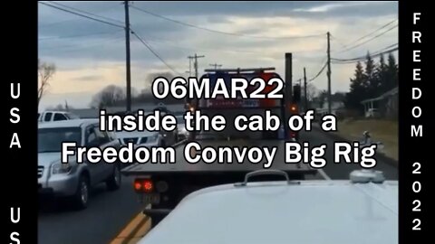 inside the cab of a Freedom USA Convoy Big Rig 06MAR22