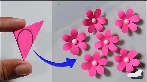 Easy Flower Making with paper 🌹💞🌹😘| How To Make Paper Flower| Beautiful Paper Crafts For School