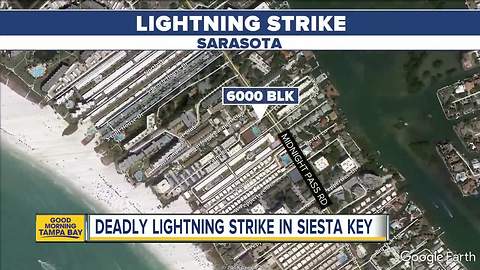 Deadly lightning strike on Siesta Key