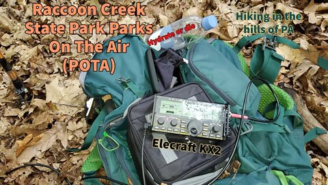 QRP POTA Hike the hills of Raccoon Creek State Park