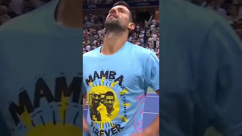 Djokovic’s sweet tribute to Kobe Bryant #djokovic #usopen #kobebryant #mambaforever #nba #tennis