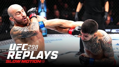 The BEST of UFC 298 in SLOW MOTION!