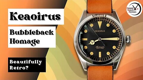 BEST BUBBLE BACK HOMAGE? Keaoirus 36mm AliExpress Watch Review #HWR