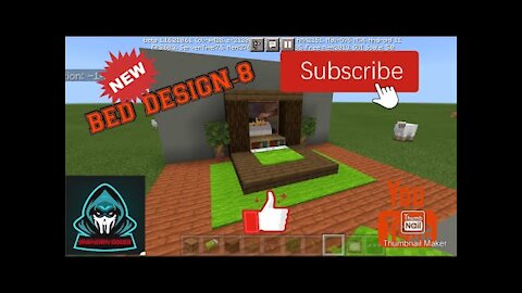 How to make bed design-8.#minecraft #minecraftbuilds #pewdiepie #technogamerz #shorts