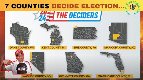 Critical Insights: 7 Counties Could Shape Trump 2024 Election Destiny