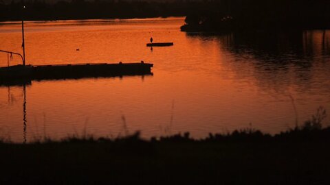 Sunset at San Francisco Bay National Wildlife Refuge and Coyote Hills Regional Park.