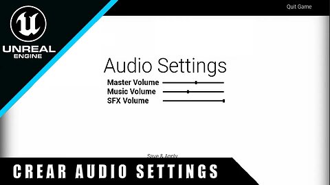 Cómo CREAR un MENÚ de AUDIO con Sliders - Unreal Engine 5.1