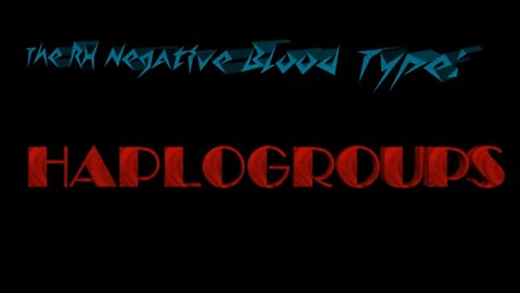 The RH Negative Blood Type: Haplogroups