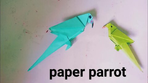 Origami Paper Parrot | How to make paper bird