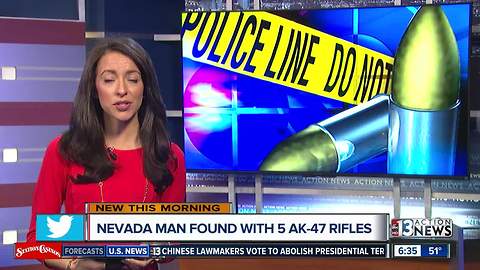 Nevada man found with 5 AK-47 rifles