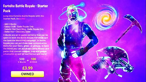 *NEW* GALAXY SKIN BUNDLE in Fortnite! "FREE GALAXY SKIN SET" Galactic Disk, Discovery, Stellar Axe!