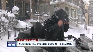 Neighbors helping neighbors in the blizzard