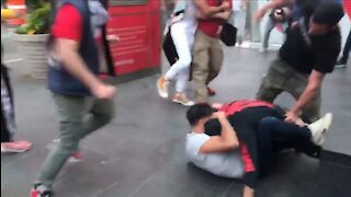 Fight Between Palestine & Israel Supporters In NYC