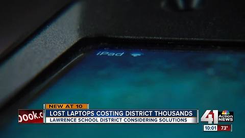 Lost laptops costing Lawrence schools thousands