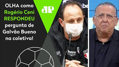 "Contra o Corinthians é..." Rogério Ceni RESPONDE pergunta de Galvão Bueno após 1 a 0 do São Paulo!