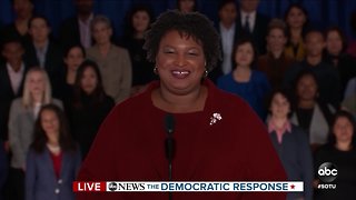 Stacey Abrams delivers the Democratic response to SOTU