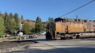 Union Pacific Train In Downtown Verdi, NV