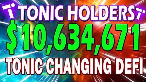 TECTONIC CRYPTO BREAKING NEWS!! $10,634,671🔥 TONIC COIN 400X RISE *URGENT UPDATE*