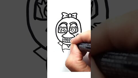 How to draw and paint Glamrock Chica from Five Nights at Freddy's