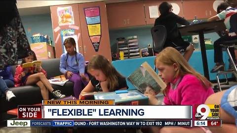 Symmes Elementary School tries flexible seating, and teacher says it pays off