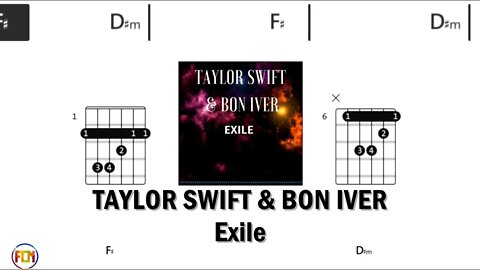 TAYLOR SWIFT & BON IVER Exile - FCN Guitar Chords & Lyrics HD