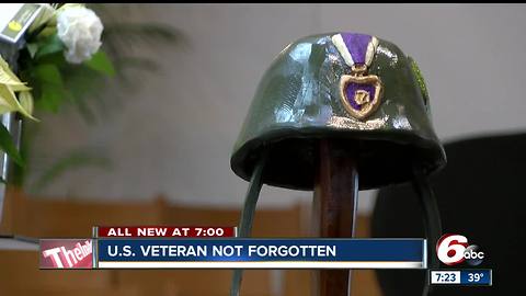 Veteran with no known family laid to rest in Indiana