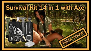 WOWMVP Survival Kit 14 in 1 Set Emergency Survival Gear with Axe FULL REVIEW