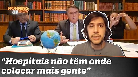 Bolsonaro divulga carta de suicídio em ataque ao lockdown